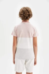 DeFacto Polo Neck Pique Short Sleeve T-Shirt Boy - Image 6