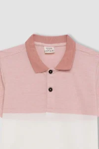 DeFacto Polo Neck Pique Short Sleeve T-Shirt Boy - Image 8