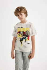 DeFacto Boy's Marvel Comics Crew Neck Short Sleeve T-Shirt - Image 4