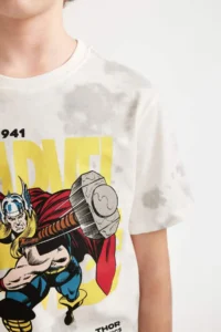 DeFacto Boy's Marvel Comics Crew Neck Short Sleeve T-Shirt - Image 5