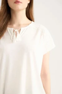 DeFacto Crew Neck Casual Short Sleeve T-Shirt - Image 5