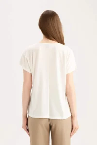 DeFacto Crew Neck Casual Short Sleeve T-Shirt - Image 6