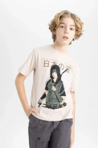 DeFacto Crew Neck Printed Short Sleeve T-Shirt Boy
