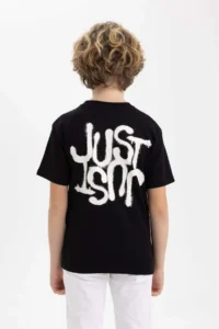 DeFacto Boy's Crew Neck Printed Short Sleeve T-Shirt - Image 6