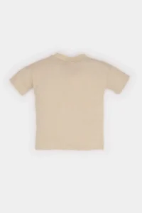 DeFacto Crew Neck Waffle Short Sleeve T-Shirt Baby Boy - Image 3