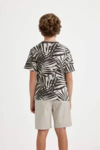 DeFacto Boy's Crew Neck Printed Short Sleeve T-Shirt - Image 5