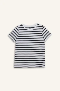 DeFacto Regular Fit Crew Neck Striped Short Sleeve T-Shirt - Image 8