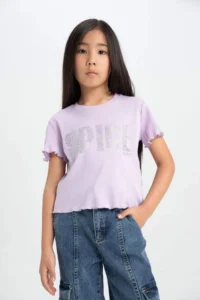 DeFacto Spice Girls Crew Neck Short Sleeve T-Shirt Girls - Image 3