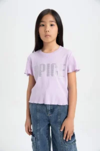DeFacto Spice Girls Crew Neck Short Sleeve T-Shirt Girls - Image 4