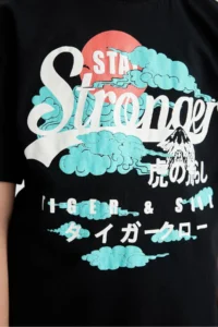 DeFacto Boy's Oversize Wide Fit Crew Neck Printed Short Sleeve T-Shirt - Image 8
