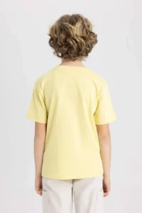 DeFacto Crew Neck Printed Short Sleeve T-Shirt Boy - Image 6