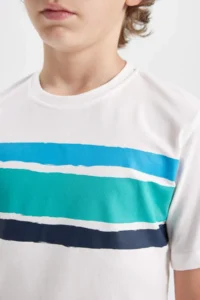 DeFacto Boy's Crew Neck Printed Short Sleeve T-Shirt - Image 6