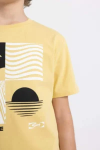 DeFacto Crew Neck Printed Short Sleeve T-Shirt Boy - Image 4