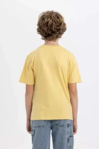 DeFacto Crew Neck Printed Short Sleeve T-Shirt Boy - Image 5