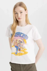 DeFacto Cool Rolling Stones Regular Fit Crew Neck Short Sleeve T-Shirt