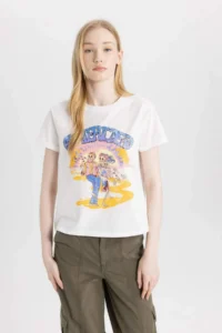 DeFacto Cool Rolling Stones Regular Fit Crew Neck Short Sleeve T-Shirt - Image 3