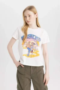 DeFacto Cool Rolling Stones Regular Fit Crew Neck Short Sleeve T-Shirt - Image 4