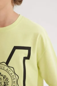 DeFacto Oversize Wide Fit Crew Neck Printed Short Sleeve T-Shirt Boy - Image 8