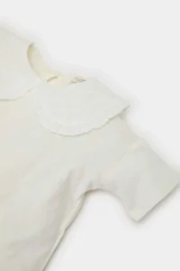 DeFacto Baby Girl Lace Collar Short Sleeve T-Shirt - Image 5