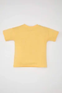 DeFacto Baby Boy Crew Neck Vehicle Printed Short Sleeve T-Shirt - Image 4