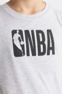 DeFacto NBA Wordmark Crew Neck Short Sleeve T-Shirt Boys - Image 5
