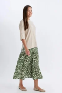 DeFacto Patterned Aerobin Midi Skirt - Image 2
