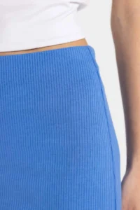 DeFacto High Waist Combed Cotton Lining Ribbed Camisole Midi Skirt - Image 6