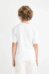 DeFacto Crew Neck Printed Short Sleeve T-Shirt Boy - Image 6