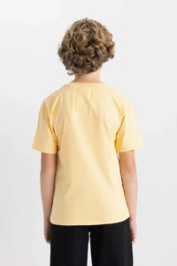 DeFacto Crew Neck Printed Short Sleeve T-Shirt Boy - Image 6