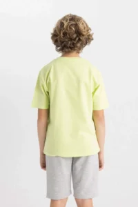 DeFacto Crew Neck Printed Short Sleeve T-Shirt Boy - Image 6