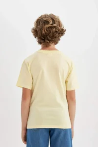 DeFacto Boy's Crew Neck Printed Short Sleeve T-Shirt - Image 8