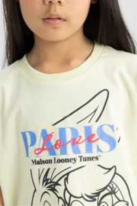 DeFacto Looney Tunes Crew Neck Short Sleeve T-Shirt Girls - Image 5