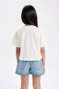 DeFacto Barbie Crew Neck Short Sleeve T-Shirt Girls - Image 6