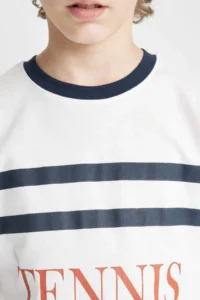 DeFacto Oversize Wide Fit Crew Neck Printed Short Sleeve T-Shirt Boy - Image 5