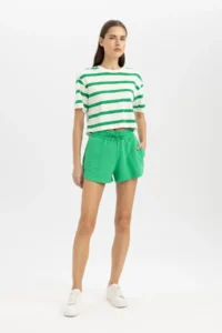 DeFacto Boxy Fit Striped Crew Neck Short Sleeve T-Shirt C6199ax24sm - Image 2