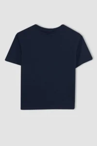 DeFacto Boy's Crew Neck Color Changing Printed Short Sleeve T-Shirt - Image 6