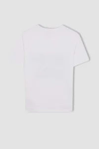 DeFacto Crew Neck Color Changing Printed Short Sleeve T-Shirt Boys - Image 6