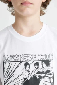 DeFacto Crew Neck Color Changing Printed Short Sleeve T-Shirt Boys - Image 8