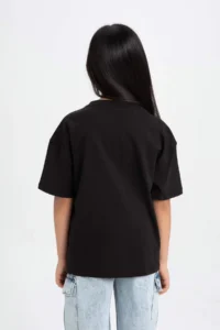 DeFacto Barbie Relax Fit Crew Neck Short Sleeve T-Shirt Girls - Image 6