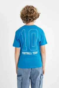 DeFacto Crew Neck Printed Short Sleeve T-Shirt Boy - Image 7