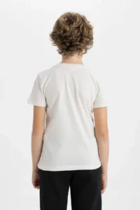 DeFacto Crew Neck Printed Short Sleeve T-Shirt Boy - Image 5