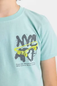 DeFacto Boy's Crew Neck Printed Short Sleeve T-Shirt - Image 4