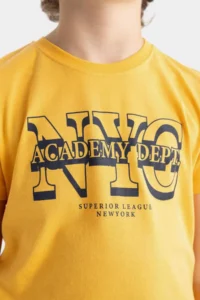 DeFacto Boy's Crew Neck Printed Short Sleeve T-Shirt - Image 5