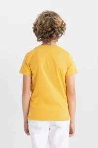 DeFacto Boy's Crew Neck Printed Short Sleeve T-Shirt - Image 6