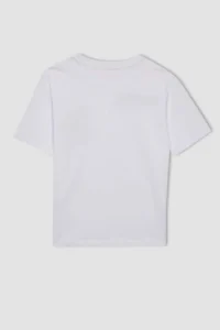 DeFacto Boy's Crew Neck Printed Short Sleeve T-Shirt - Image 4