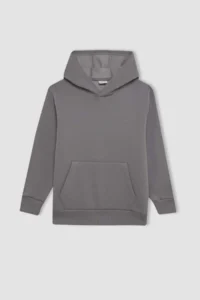DeFacto Boy's Pocketed Hooded School Sweatshirt - Image 7