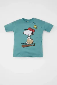 DeFacto Baby Boy Snoopy Crew Neck Short Sleeve T-Shirt