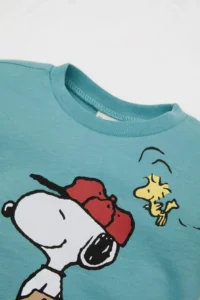 DeFacto Baby Boy Snoopy Crew Neck Short Sleeve T-Shirt - Image 2