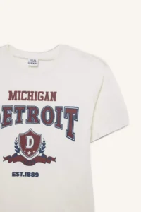 DeFacto Oversize Wide Fit Crew Neck Printed Short Sleeve T-Shirt Girls - Image 8