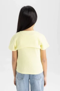 DeFacto Ribbed Camisole 2-Piece Short Sleeve T-Shirt Girl - Image 6